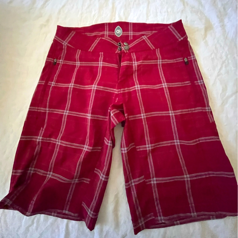 Club Ride mountain bike shorts.  Longer looser fit